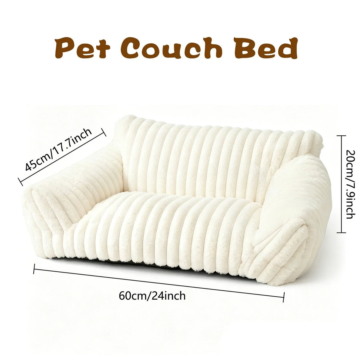 Cosy Raised Dog & Cat Bed — Elevated Pet Sofa Couch