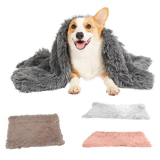 Cosy Plush Pet Blanket — Soft Washable Comfort Mat for Dogs & Cats