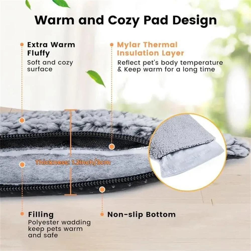Winter Self-Heating Pet Mat — Cosy Thermal Blanket for Dogs & Cats