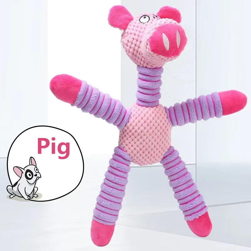 Large Squeaky Plush Dog Toy – Interactive Chew, Fetch & Dental Play Toy