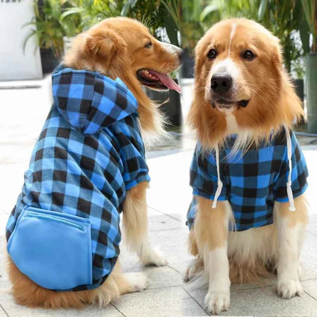 Cosy Plaid Reversible Coat — Two Looks, One Happy Pooch