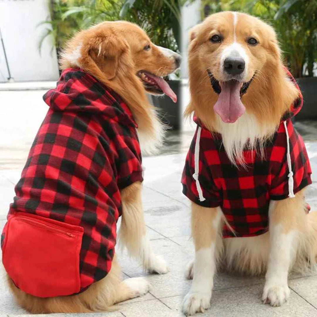 Cosy Plaid Reversible Coat — Two Looks, One Happy Pooch