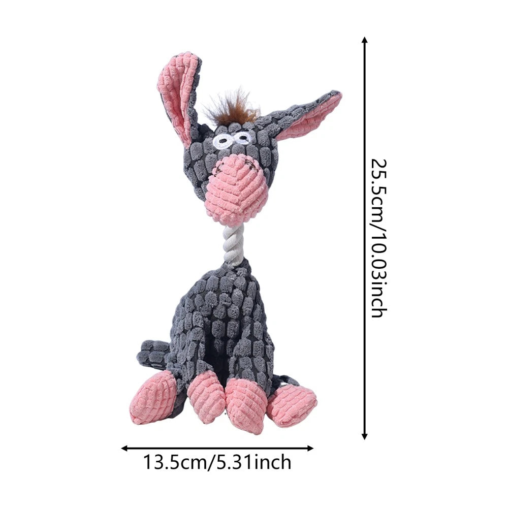 Plush Squeaky Dog Toy — Interactive Soft Chew & Play Toy for Dogs & Puppies