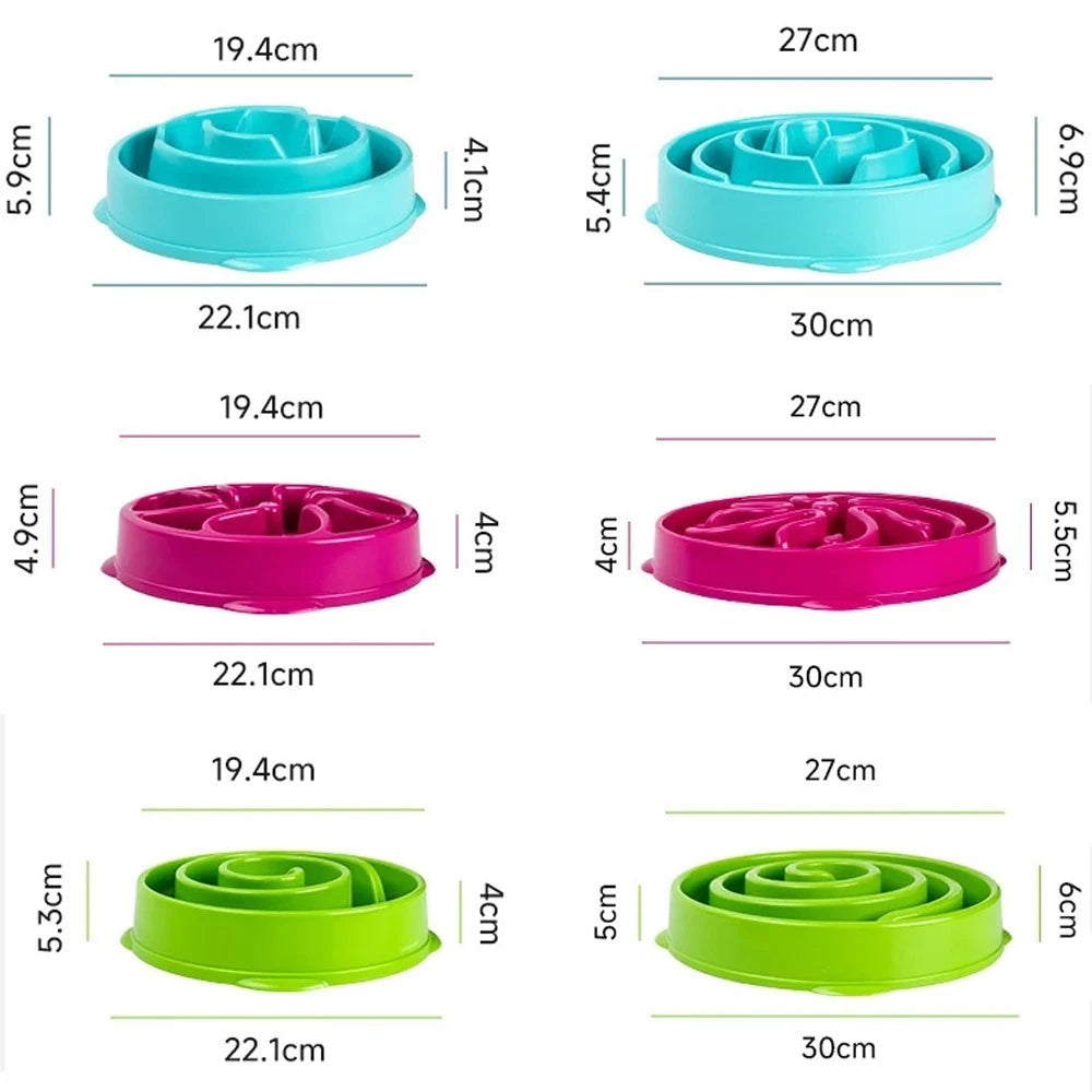Slow Feeder Dog Bowl – Anti-Slip Interactive Food Bowl for Dogs & Puppies
