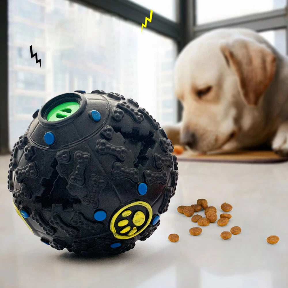 Interactive Dog Puzzle Toy — Treat Dispensing Food Ball for Puppies & Dogs