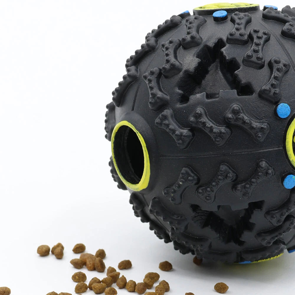 Interactive Dog Puzzle Toy — Treat Dispensing Food Ball for Puppies & Dogs