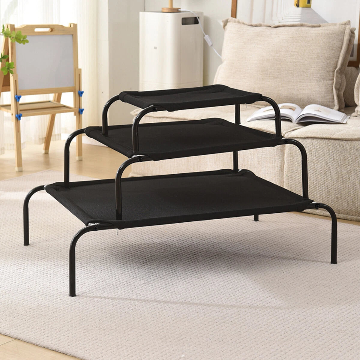 Elevated Raised Dog Bed — Heavy-Duty Trampoline Bed for Indoor & Outdoor Comfort