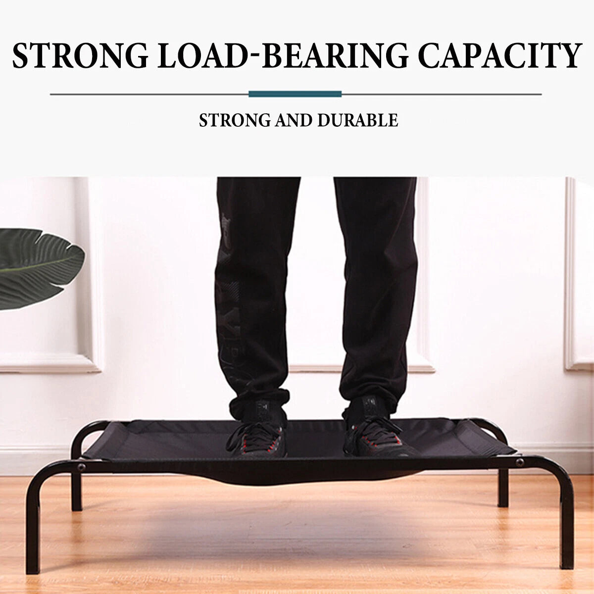 Elevated Raised Dog Bed — Heavy-Duty Trampoline Bed for Indoor & Outdoor Comfort
