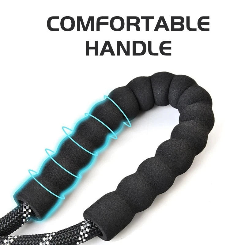 Reflective Dog Lead – Strong Nylon Walking & Training Leash with Padded Handle