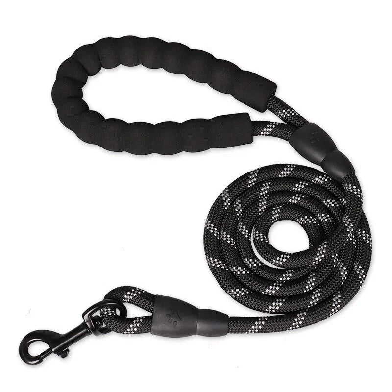 Reflective Dog Lead – Strong Nylon Walking & Training Leash with Padded Handle