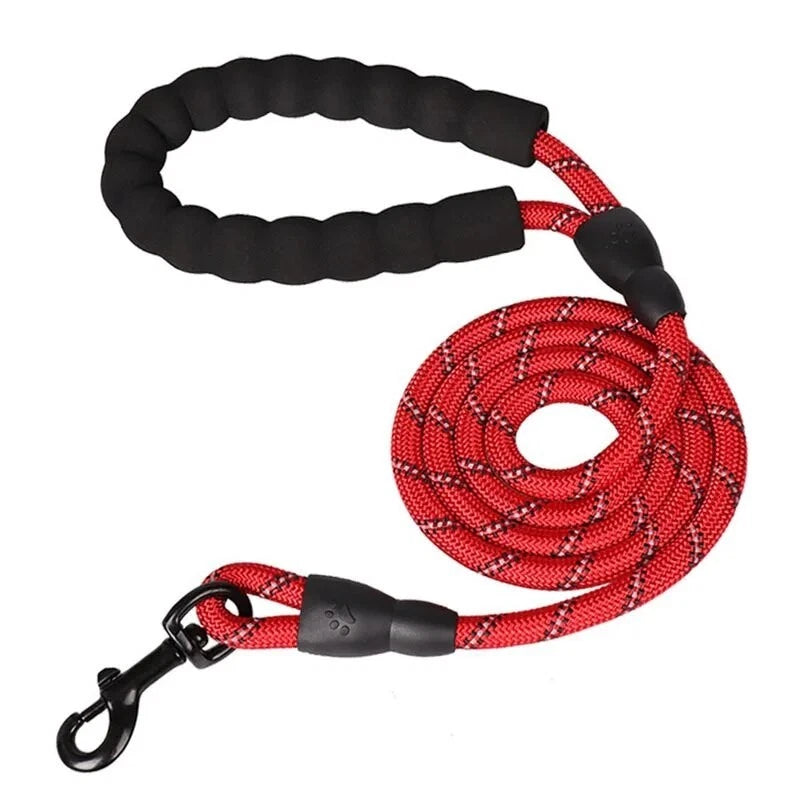 Reflective Dog Lead – Strong Nylon Walking & Training Leash with Padded Handle