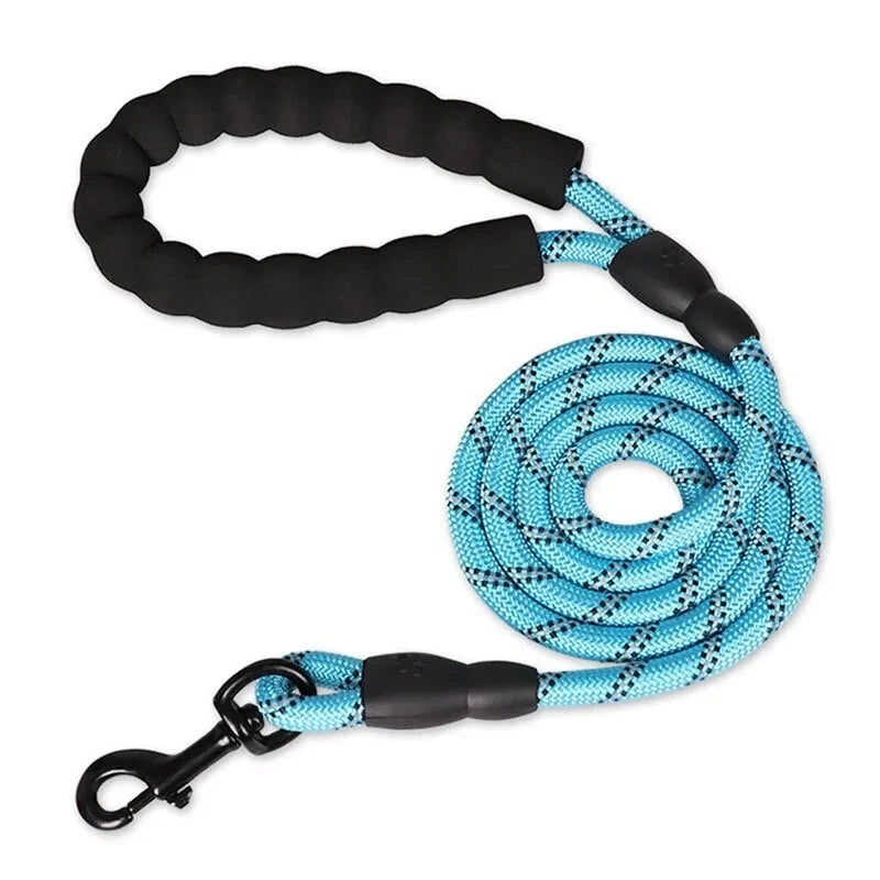 Reflective Dog Lead – Strong Nylon Walking & Training Leash with Padded Handle