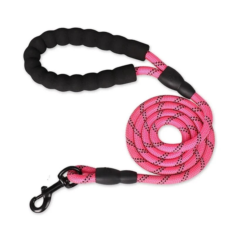 Reflective Dog Lead – Strong Nylon Walking & Training Leash with Padded Handle