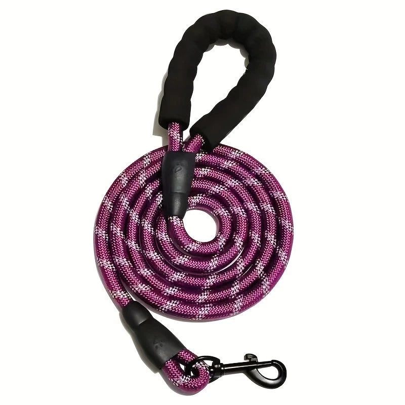 Reflective Dog Lead – Strong Nylon Walking & Training Leash with Padded Handle