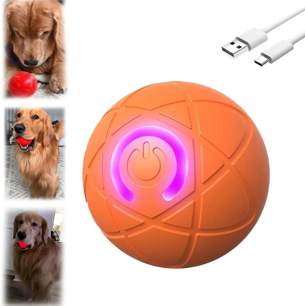 Smart Interactive Pet Ball — Automatic Moving & Bouncing Toy for Dogs & Cats
