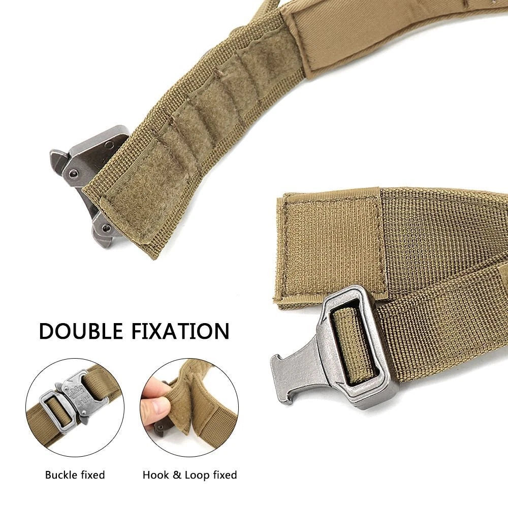 Heavy Duty Tactical Dog Collar – Adjustable Nylon Collar with Metal Buckle