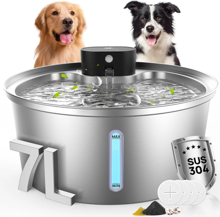 Automatic Wireless Stainless Steel 7L Water Fountain